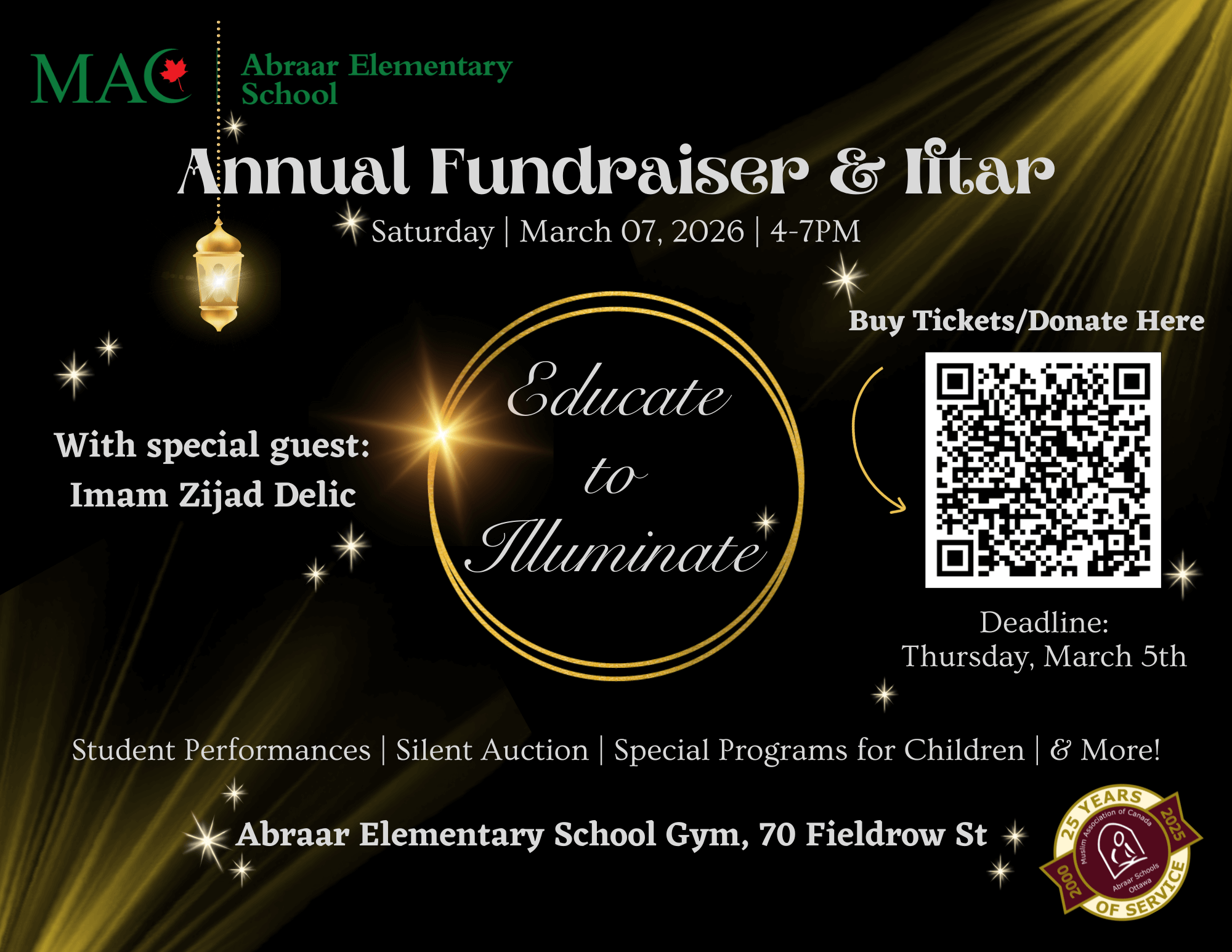 2026 Abraar Elementary Shcool Annual Fundraiser and Iftar