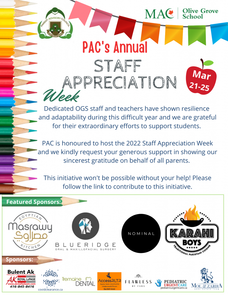 PAC Staff Appreciation Week