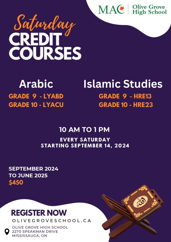 Saturday Credit Courses