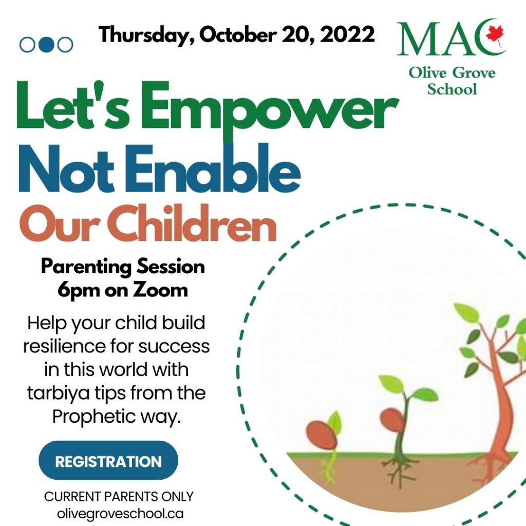 Parent Session - Let's Empower, Not Enable Our Children!