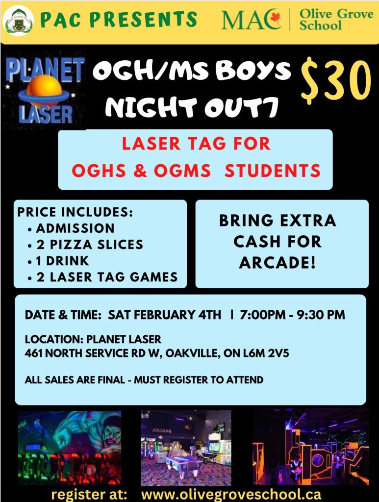 PAC Boys' Night Out (OGHS/OGMS)