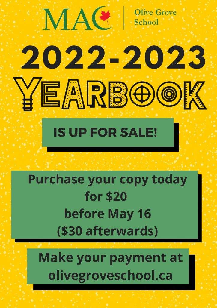 Yearbook 2022-2023 on sale!